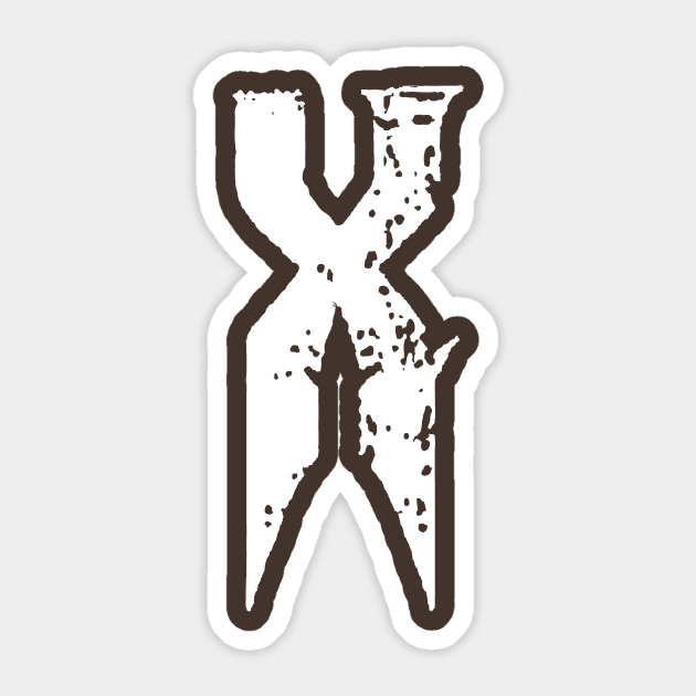 X - W Sticker by Pet-A-Game